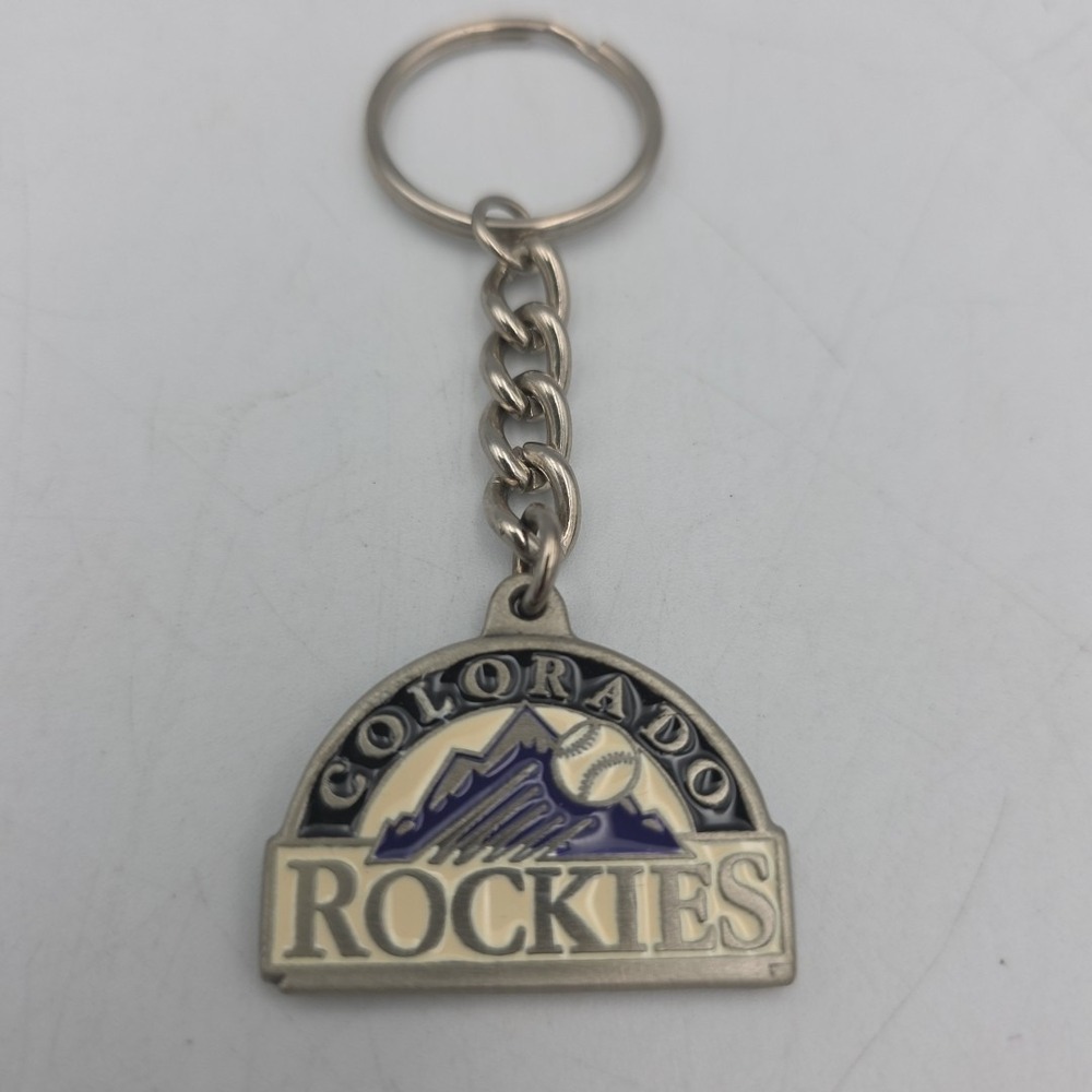 Vintage Colorado Rockies Authentic MLB Pewter Key Chain‎ 1992